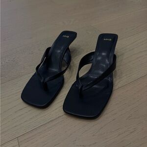 Mango Elegant Black Sandals